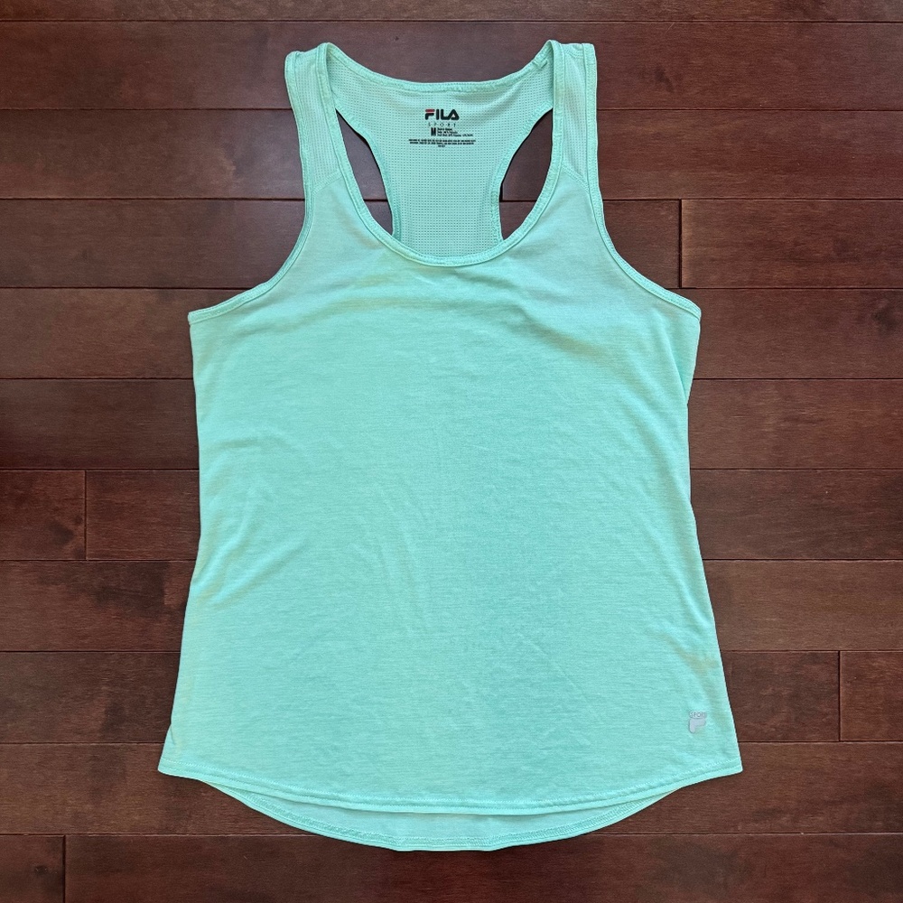 FILA Racerback Teal Tank Top
